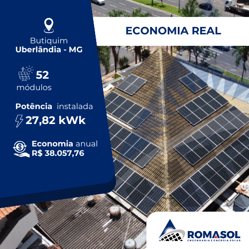 Projeto de energia solar Romasol