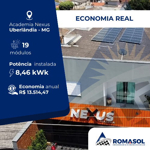 Projeto de energia solar Romasol